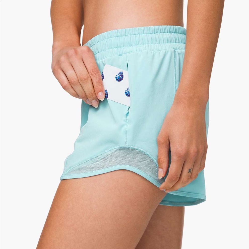 RARE Light Blue LULULEMON Shorts 4 Inch Tall